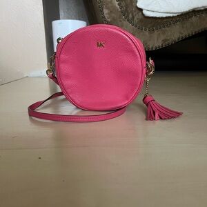 Michael Kors Fuchsia Round Crossbody Bag